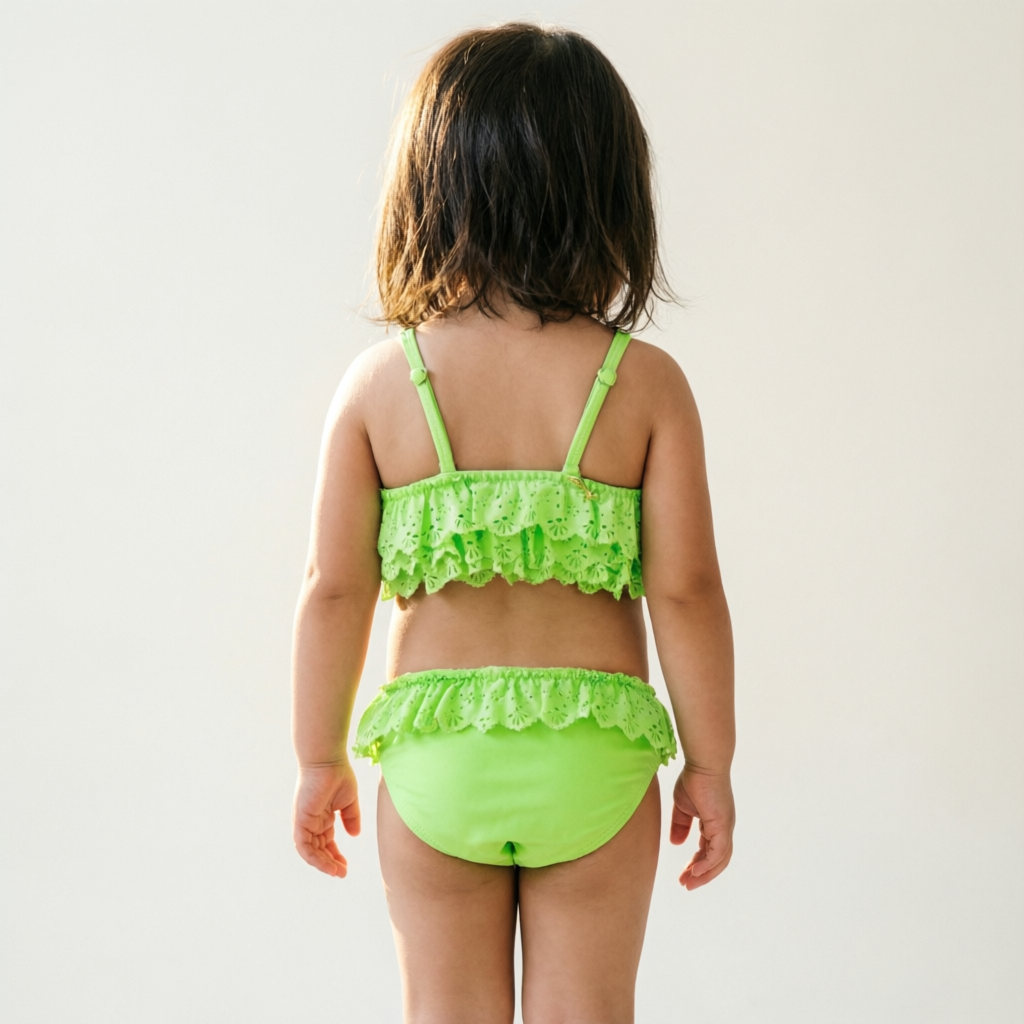 Lime Green Ruffle Set