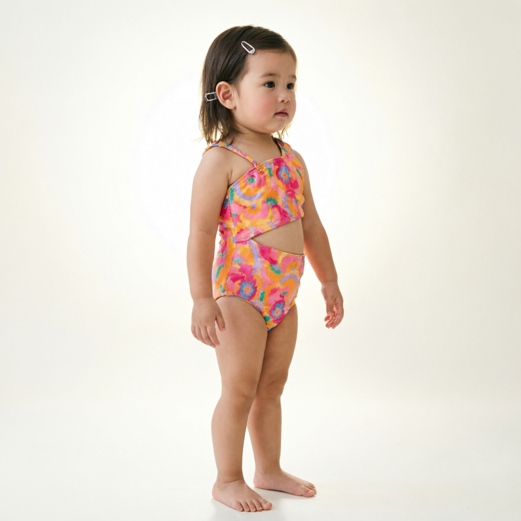 Floral Tie-Dye Swimsuit