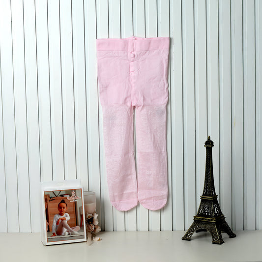 جوارب راقصة الباليه بدون أقدام على شكل دب تيدي للبنات، وردي