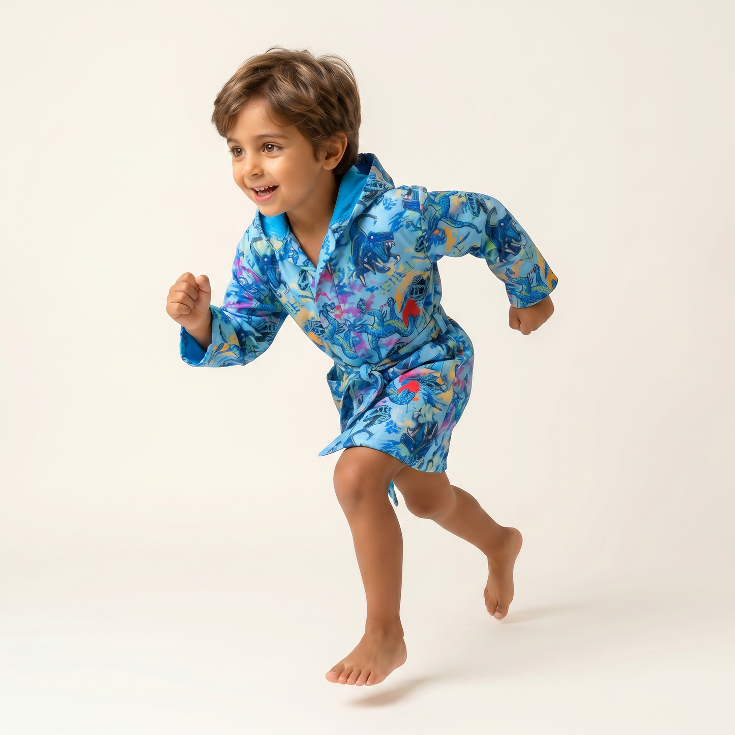 Dino Splash Hooded Beach Robe
