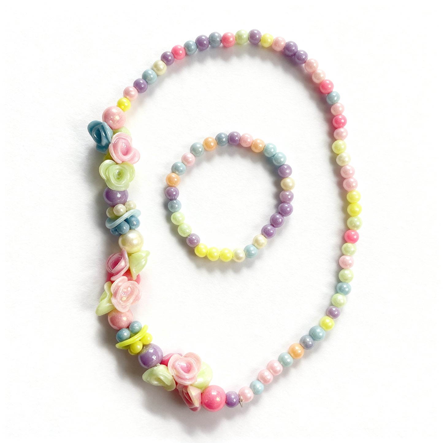 Pastel Flower Jewelry Set