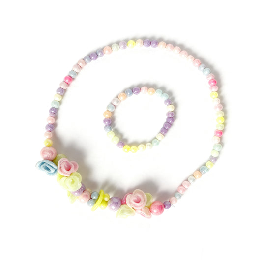 Pastel Flower Jewelry Set