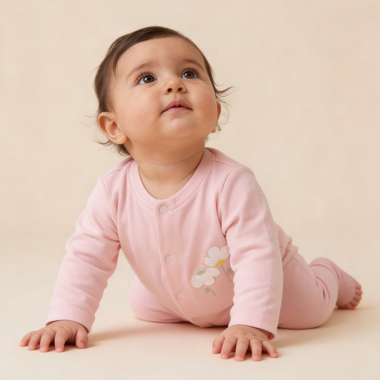 Petal Wishes Embroidered Romper