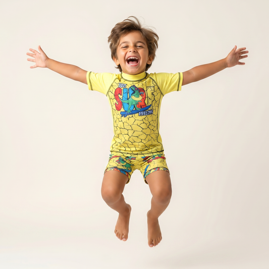 Dino Surf Two-Piece Swim Set