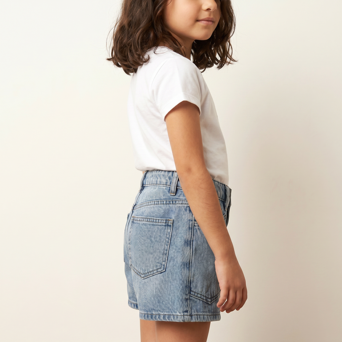 Vintage Utility Denim Shorts