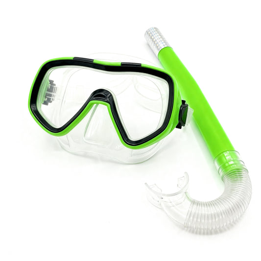 Goggles with breathing tube