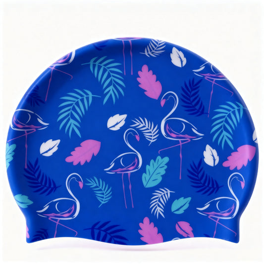 Premium Flamingo Tropical Swim Cap