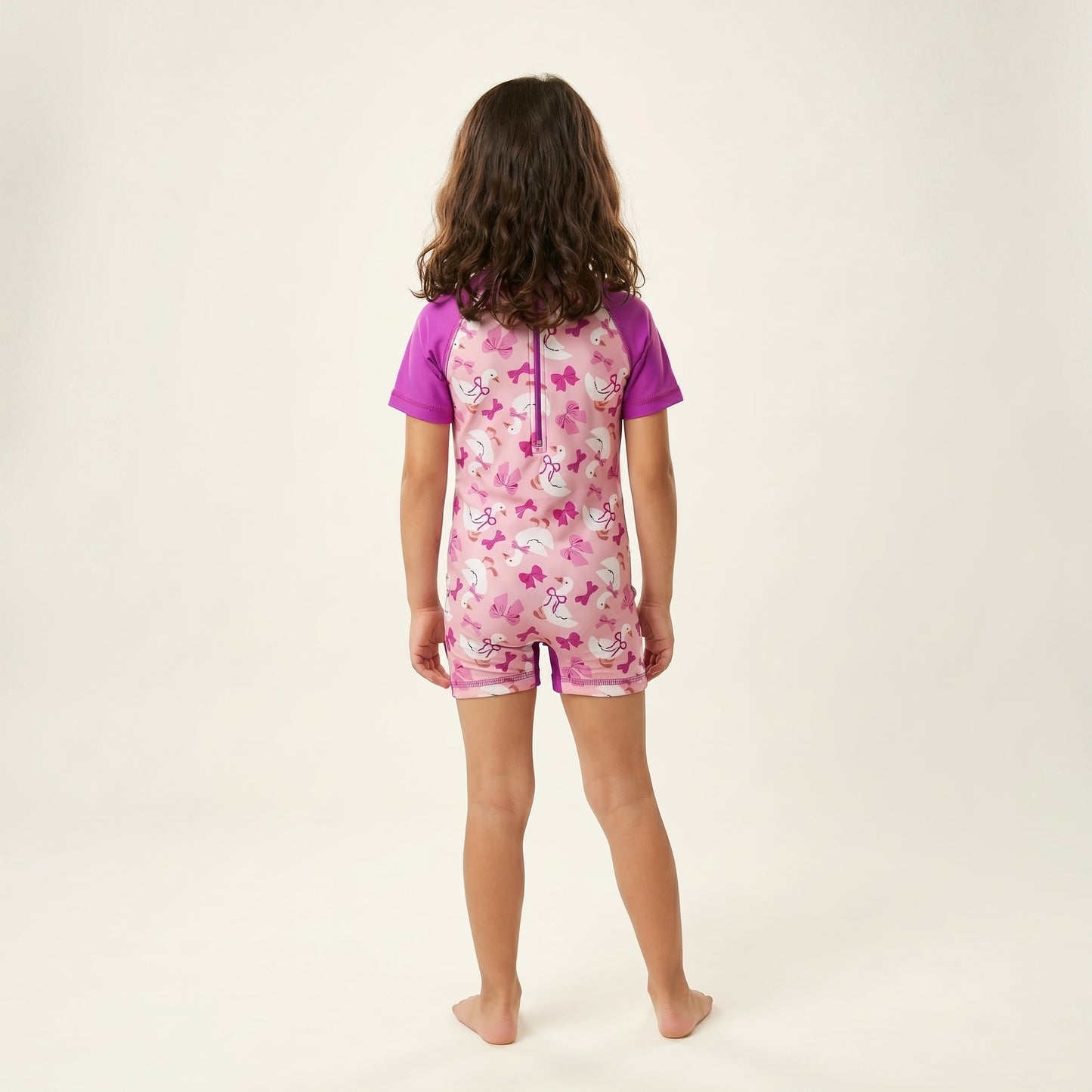 Purpel Swan Kids Swimsuit