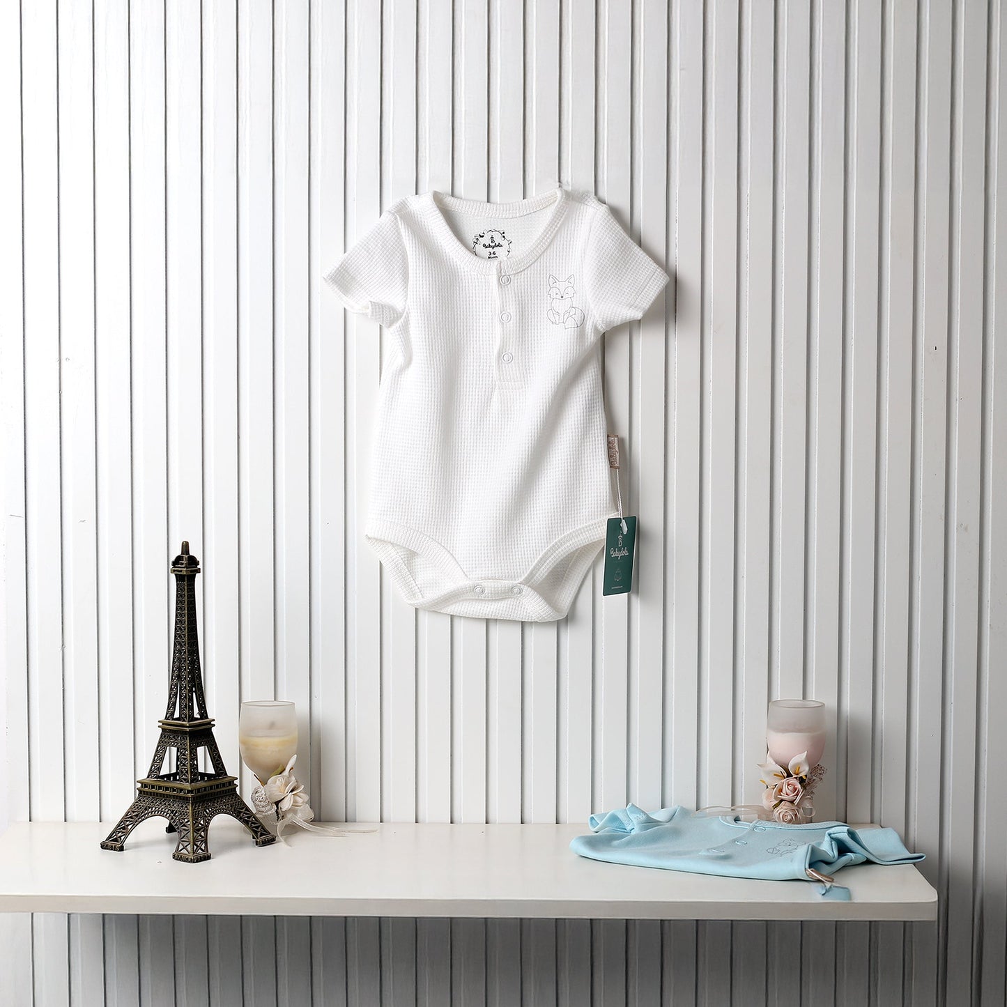 Teddy bear Baby Boy Under fox Romper