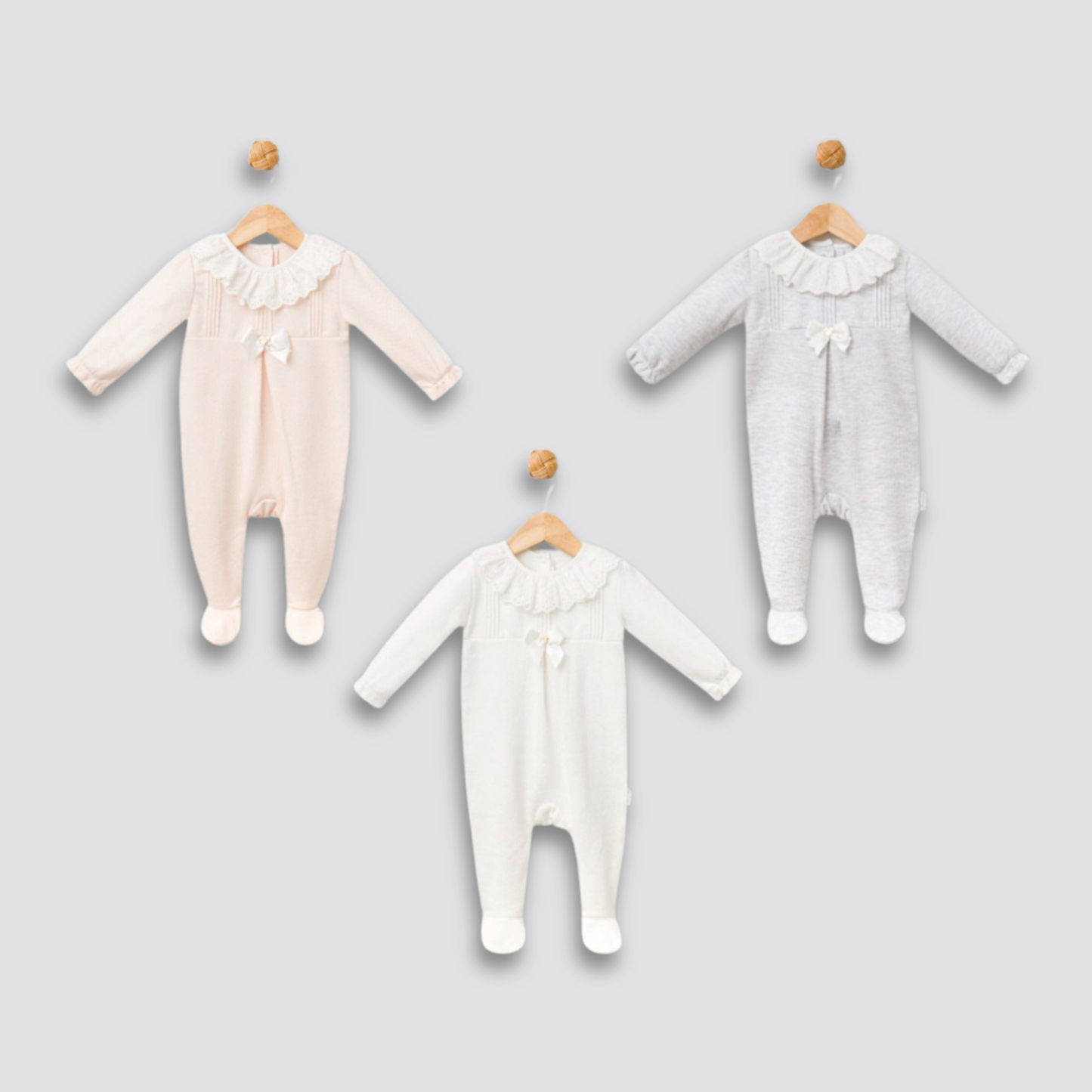 Premium Bow Cotton Romper