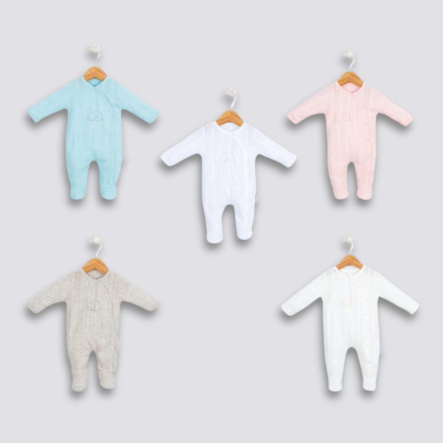 Unisex Full Sleeve Rabbit Print Romper