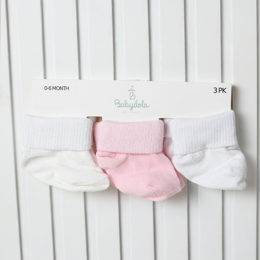 Girls Socks -Pack Of 3-Multicolor