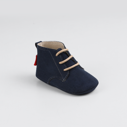 Teddy bear Baby boy navy blue Boots