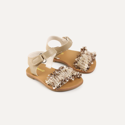 Decorated baby sandals