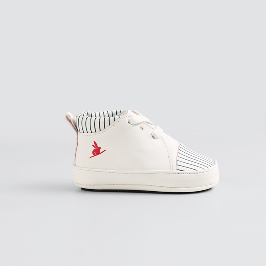 Teddy bear Baby Boy White Trainer