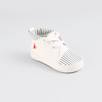 Teddy bear Baby Boy White Trainer