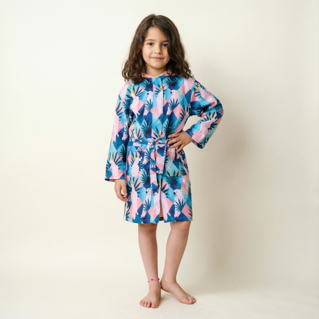 Tropical Paradise Kids Beach Robe
