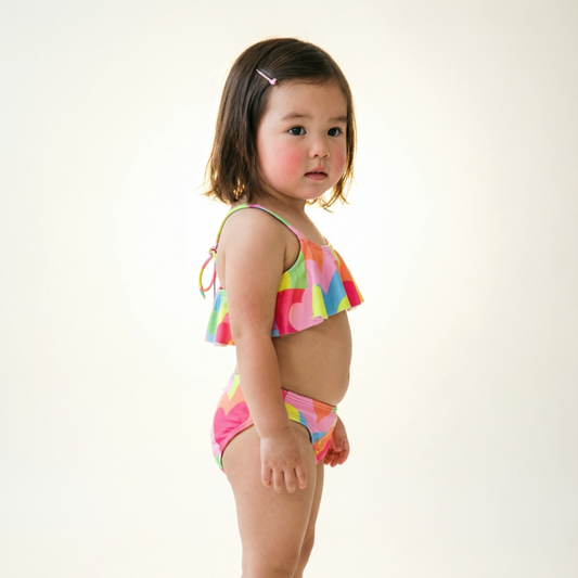 Colorful Abstract Heart Swimsuit