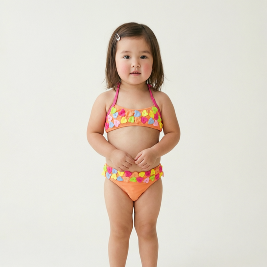 Sweetheart Candy Colored Swimsuit