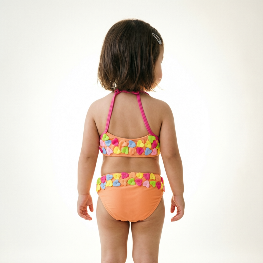 Sweetheart Candy Colored Swimsuit