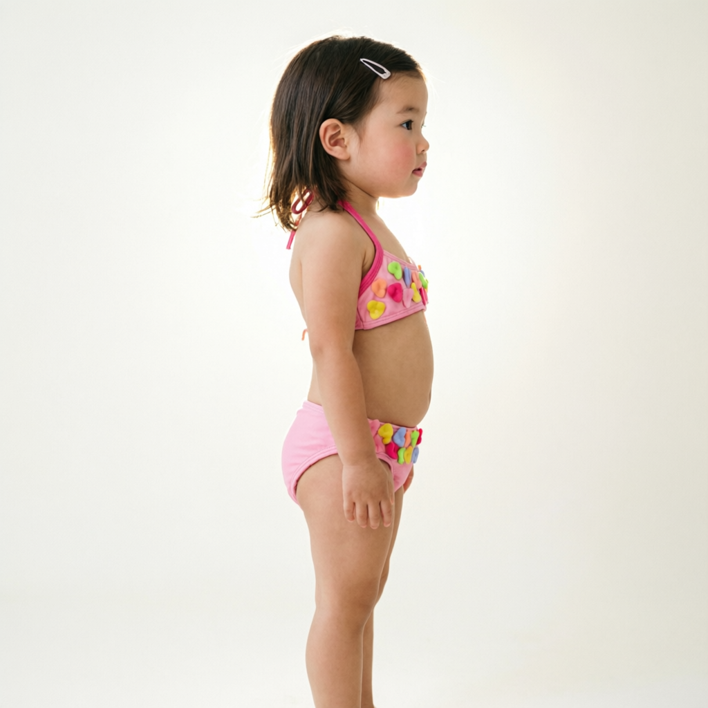 Heart Embellished Swimsuit