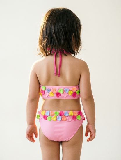 Heart Embellished Swimsuit