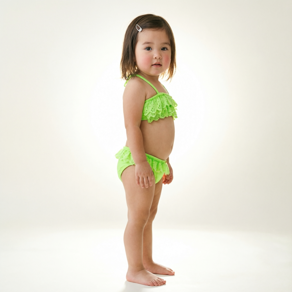 Lime Green Ruffle Set