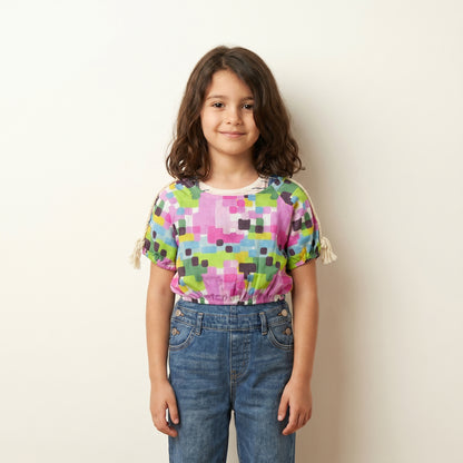 Mosaic Tassel Top