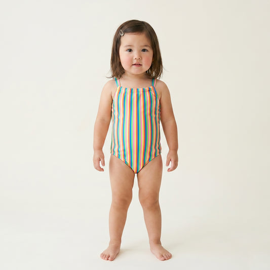 Rainbow Striped Swimsuit