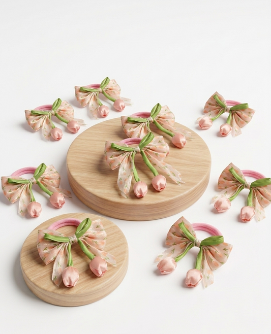 Sweet Tulip Blossom Hair Elastic