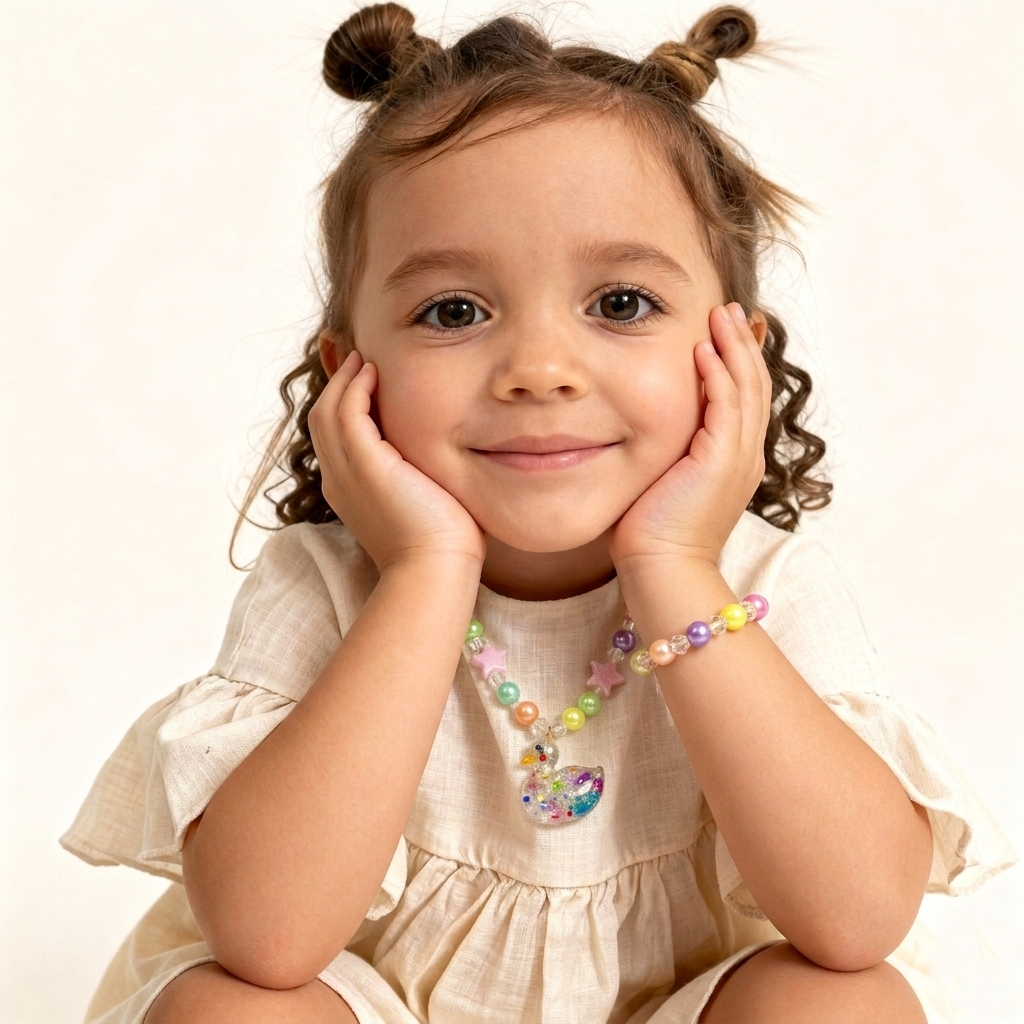 Duck Necklace & Bracelet Set