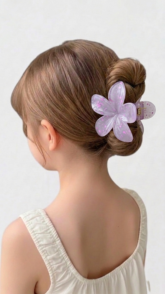 Floral hair clip