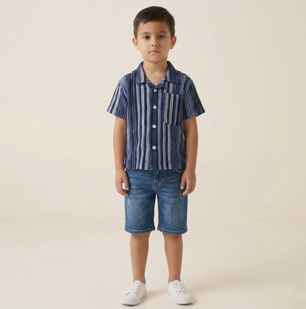Blue Ocean Ripple Shirt