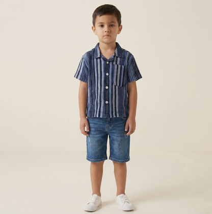 Blue Ocean Ripple Shirt
