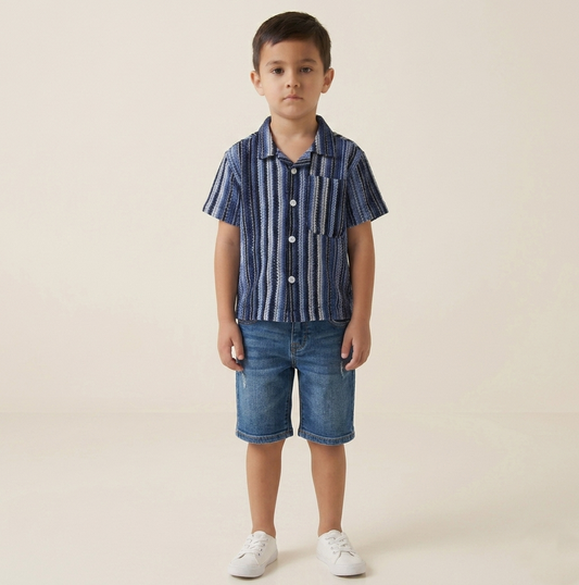 Blue Ocean Ripple Shirt