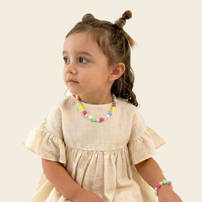 Colorful Rose Pearl Jewelry Set