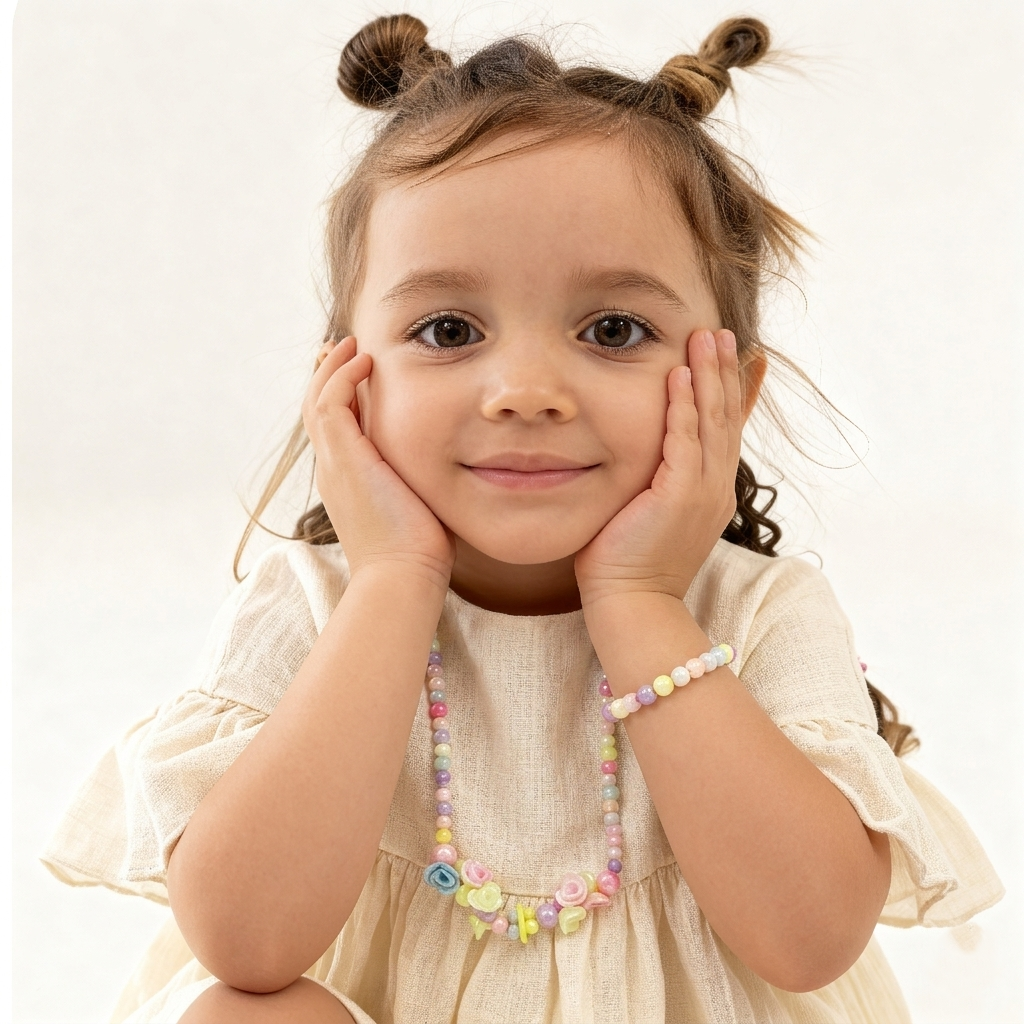 Pastel Flower Jewelry Set