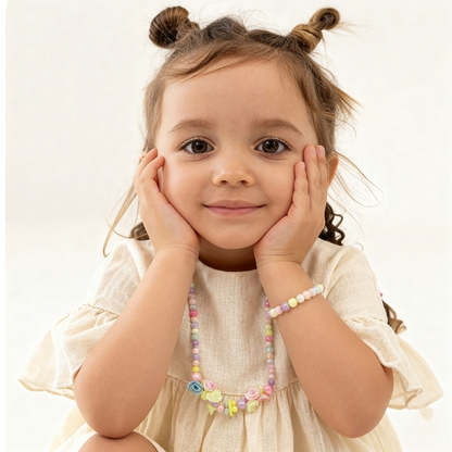 Pastel Flower Jewelry Set