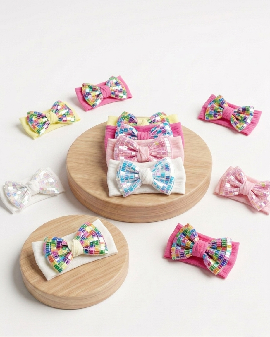 Sparkly Glitter Bow Hairband