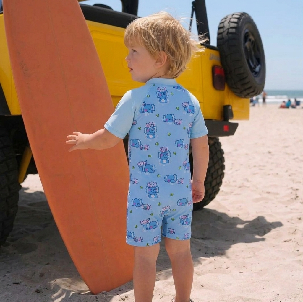 Blue Elephant Kids Swimsuit