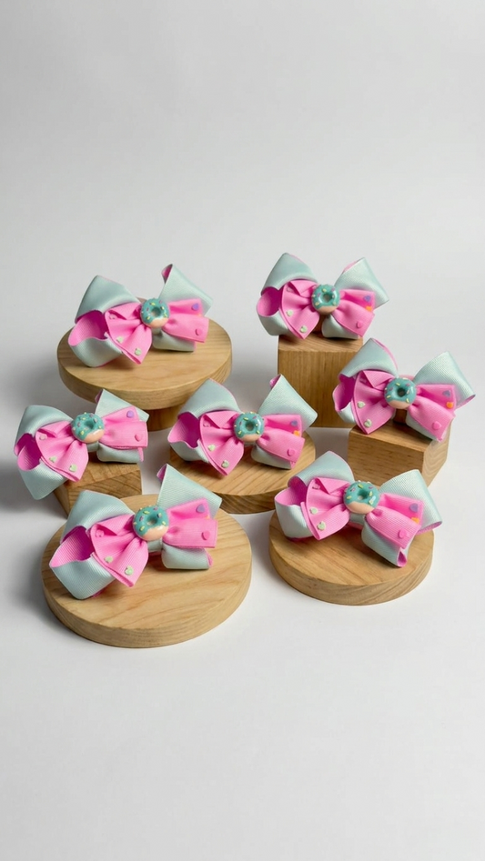 Sweet Donut Grosgrain Bow