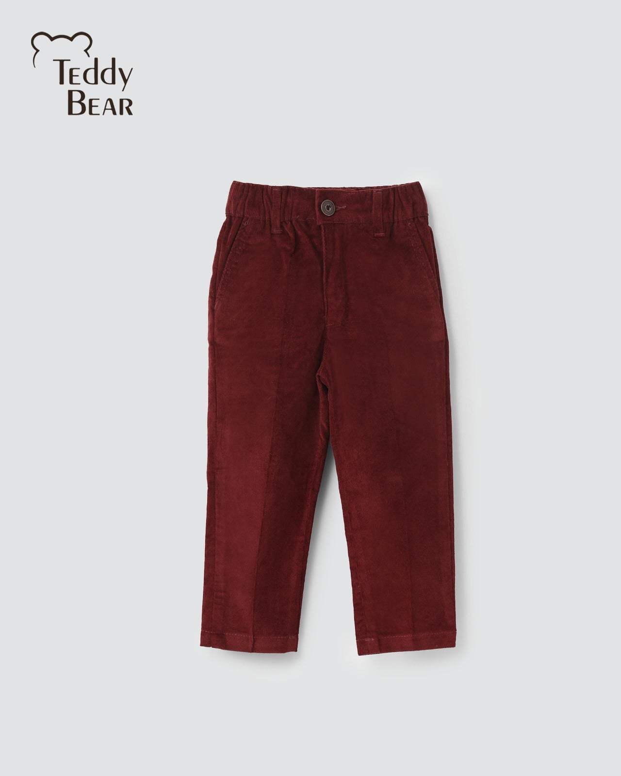 Boys' pants, age 1-5 years, color burgundy