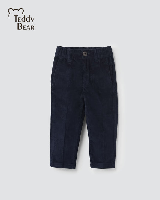 Boys' pants, age 1-5 years, color dark blue .