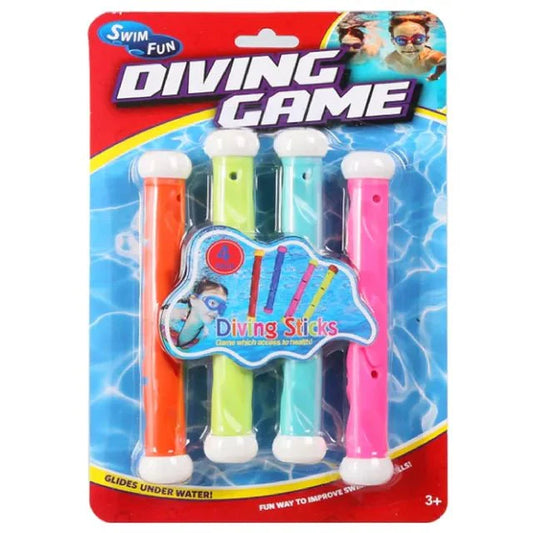 4PCS Colored Numbered Plastic Diving Sticks