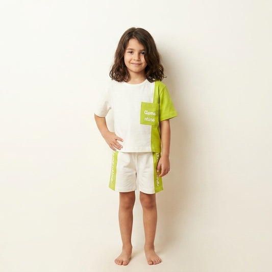 Lime Colorblock Set