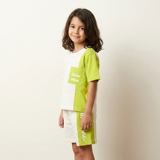 Lime Colorblock Set