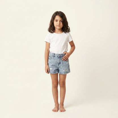 Distressed Denim Adventure Shorts