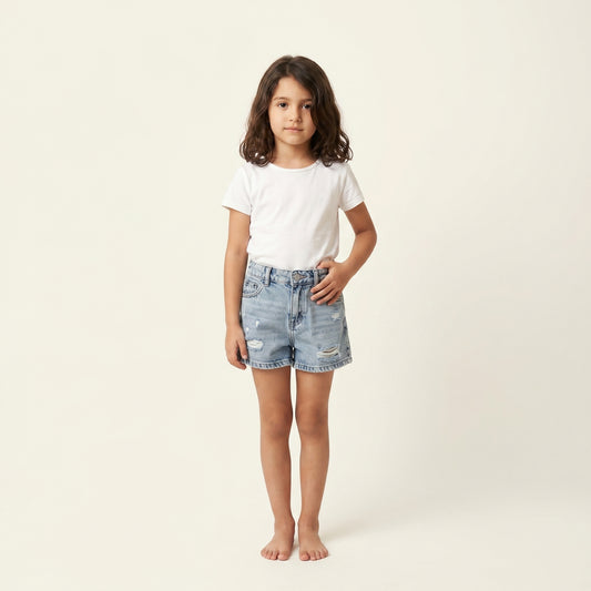 Distressed Denim Adventure Shorts