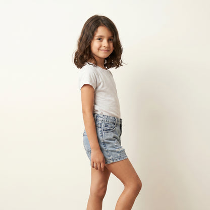 Distressed Denim Adventure Shorts