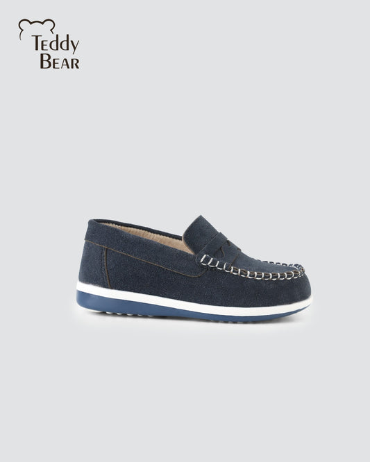 Teddy bear Classic navy blue moccasin shoes